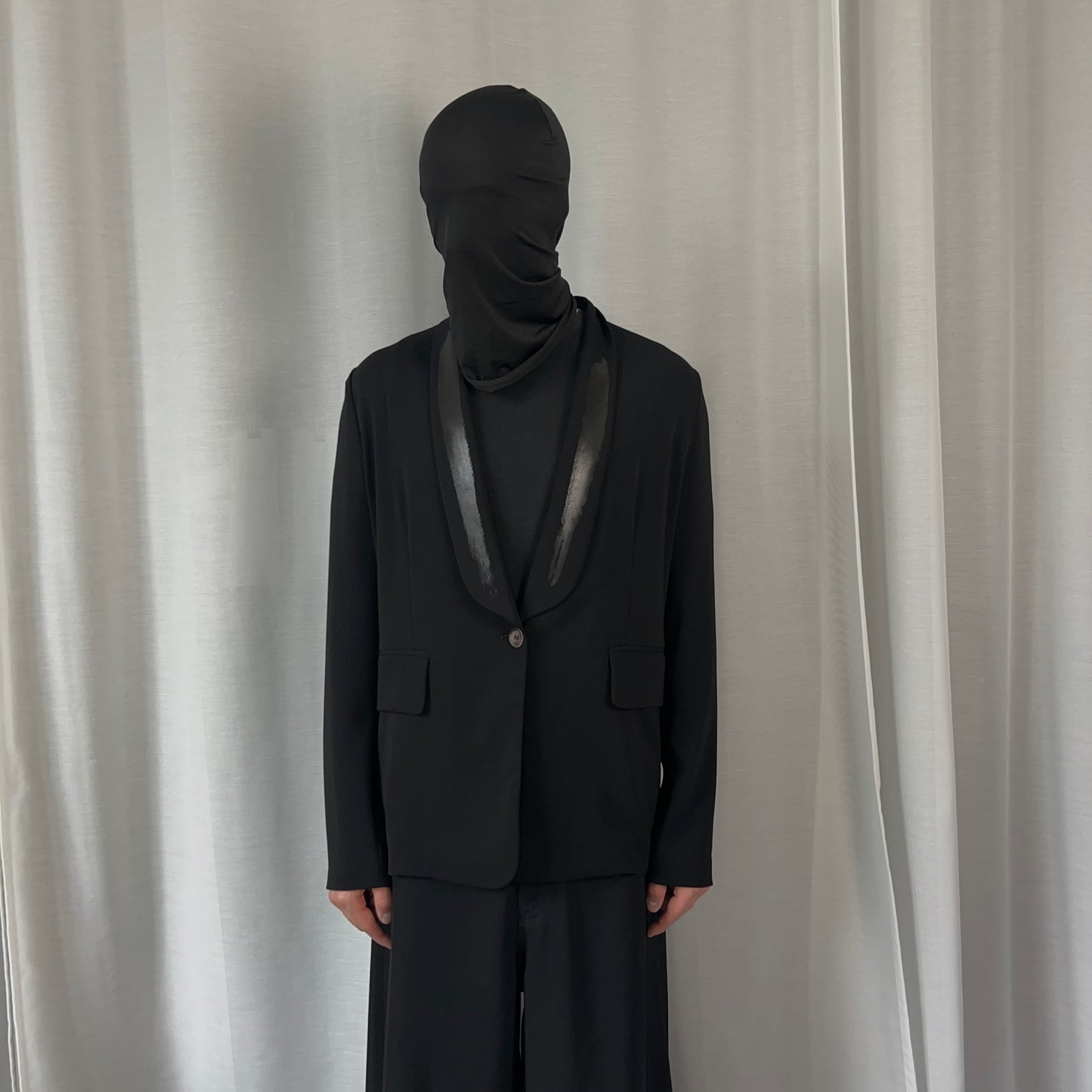 MM6 Maison Martin Margiela Paint Shawl Lapel Blazer - AW15