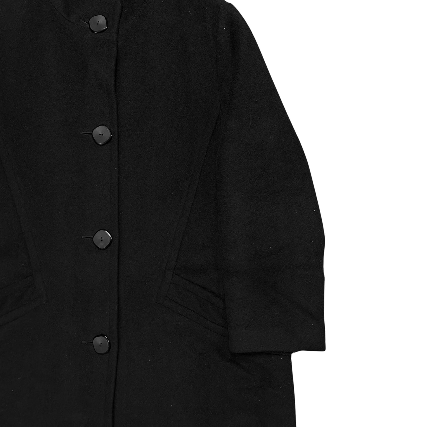 Balenciaga Panelled High Neck Wool Coat
