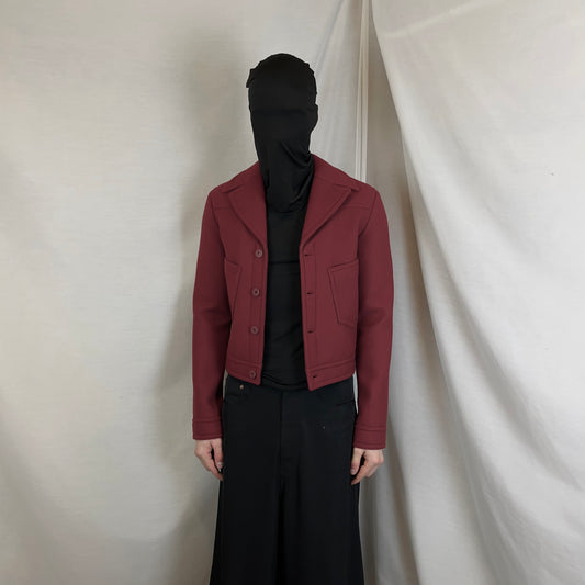 Balenciaga Cropped Work Sample Wool Jacket - AW13