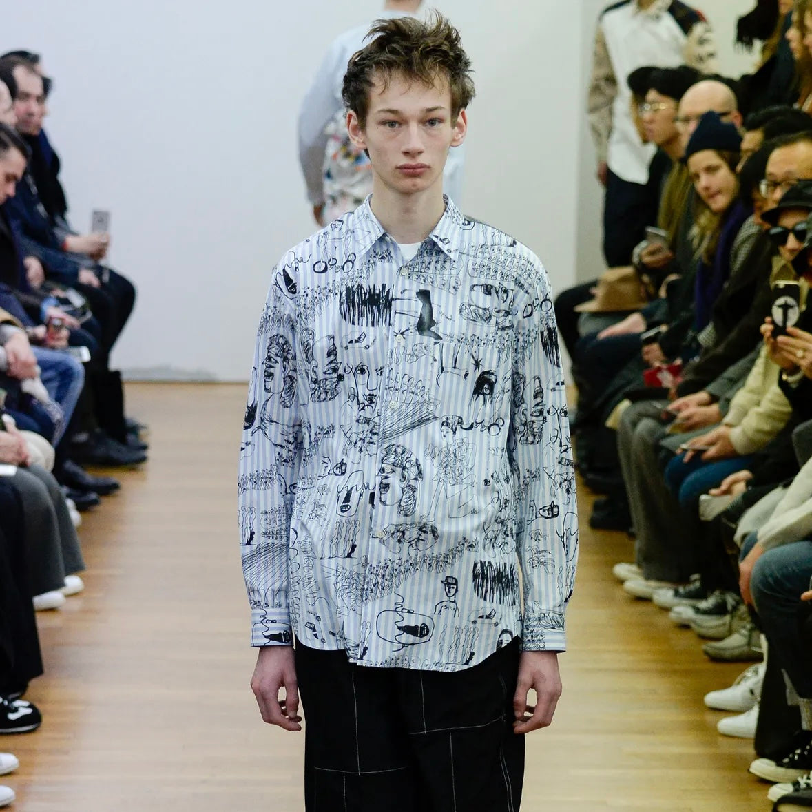 Comme des Garcons Shirt x Masaho Anotani Sketch Shirt - AW16