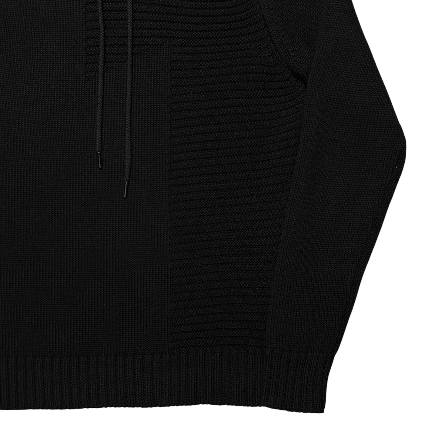 Dirk Bikkembergs Dual Textured Knit Hoodie