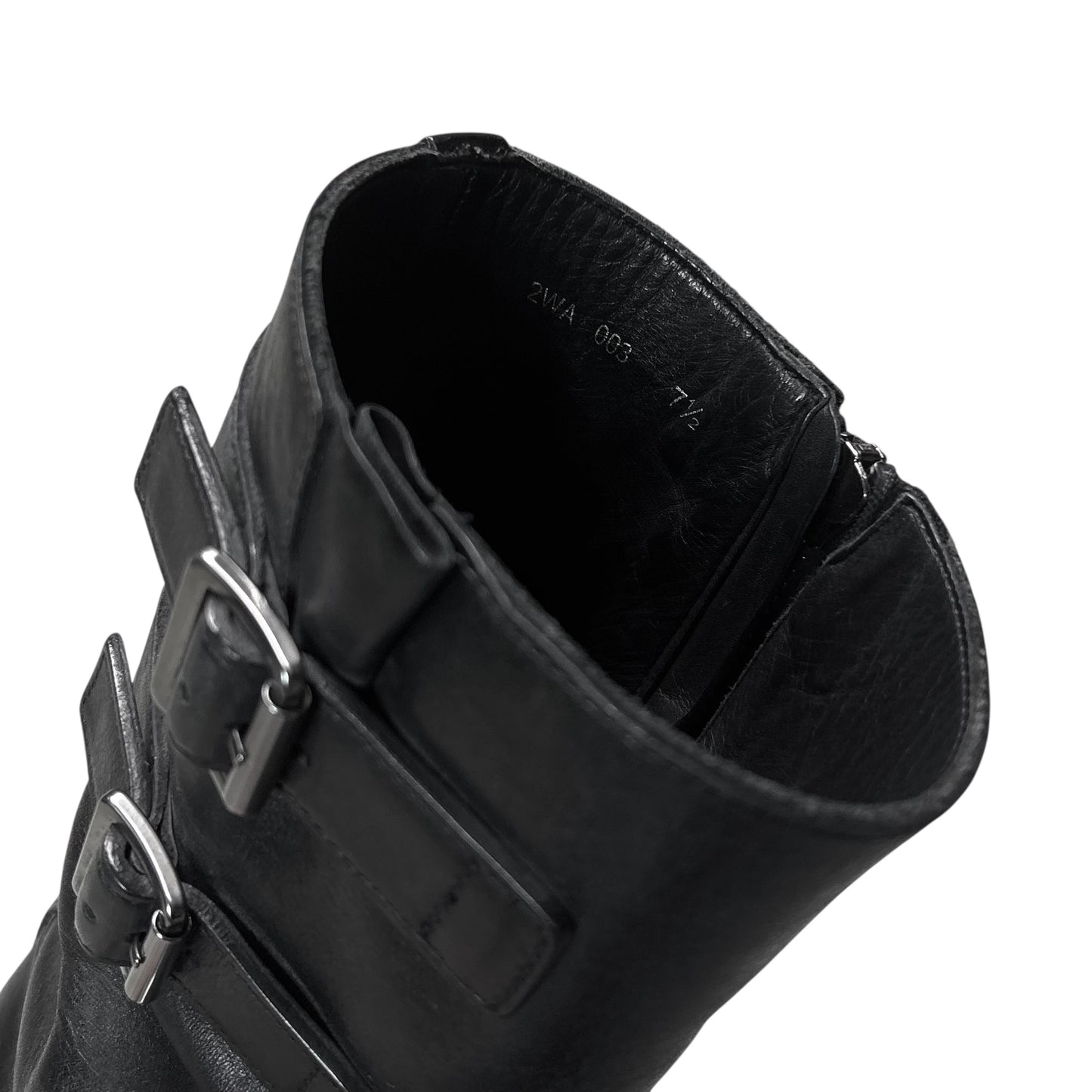 Prada Triple Belted Zip Rider Boots