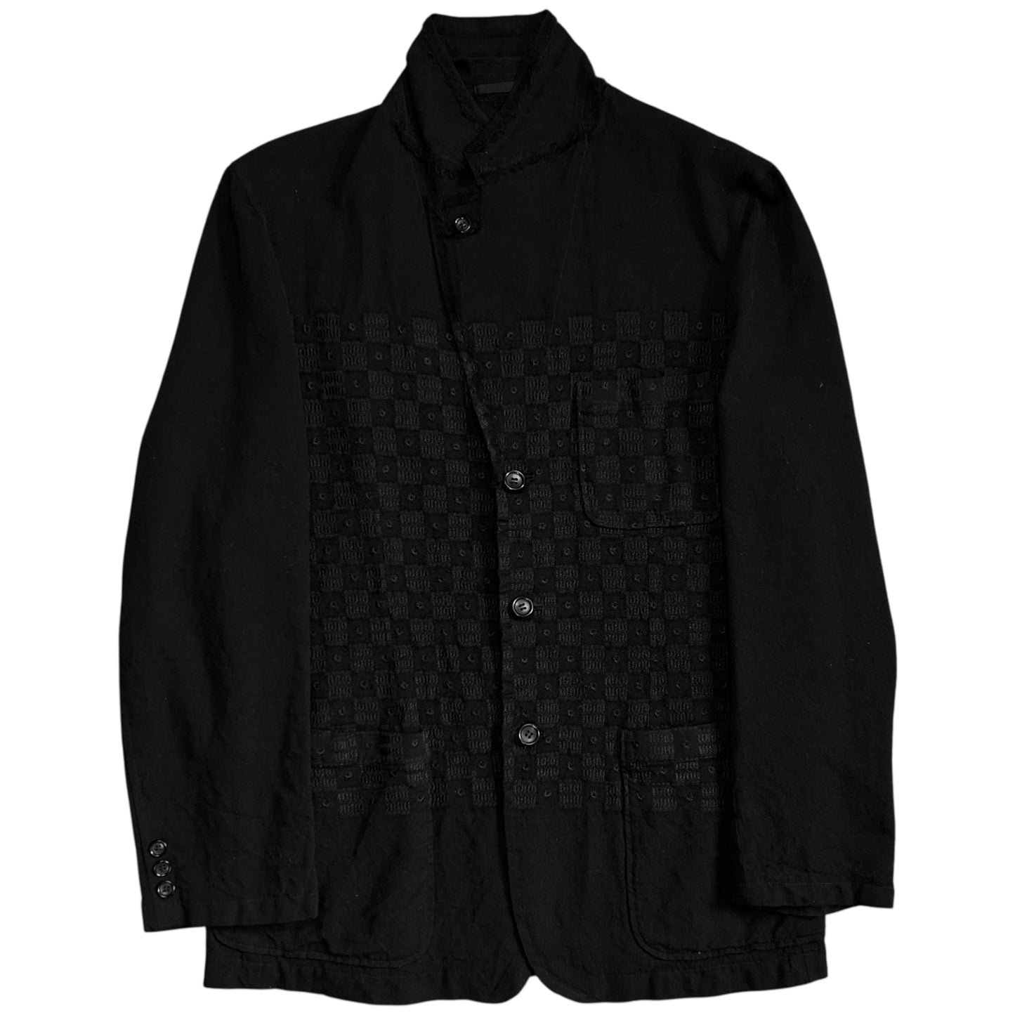 Comme des Garcons Homme Embroidered Check Blazer - AW02