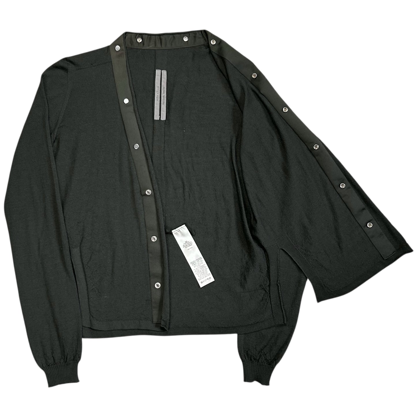 Rick Owens Cropped Larry Snap Cardigan - SS20