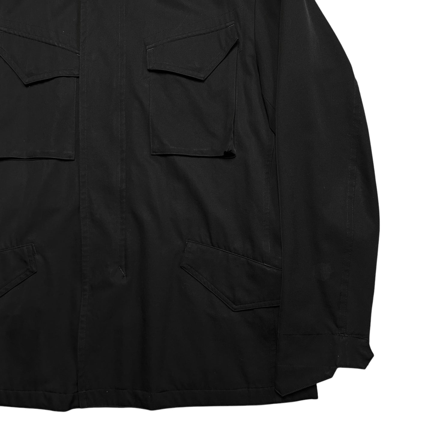 Ys Yohji Yamamoto Gabardine Cargo Field Jacket - AW18