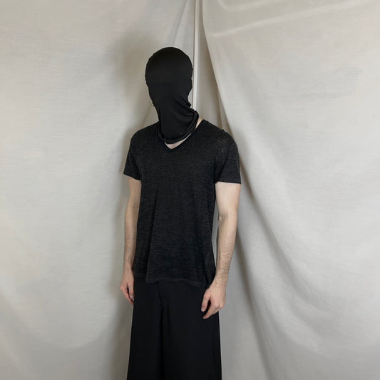 Dior Homme Perforated Wool V-Neck T- Shirt - SS11