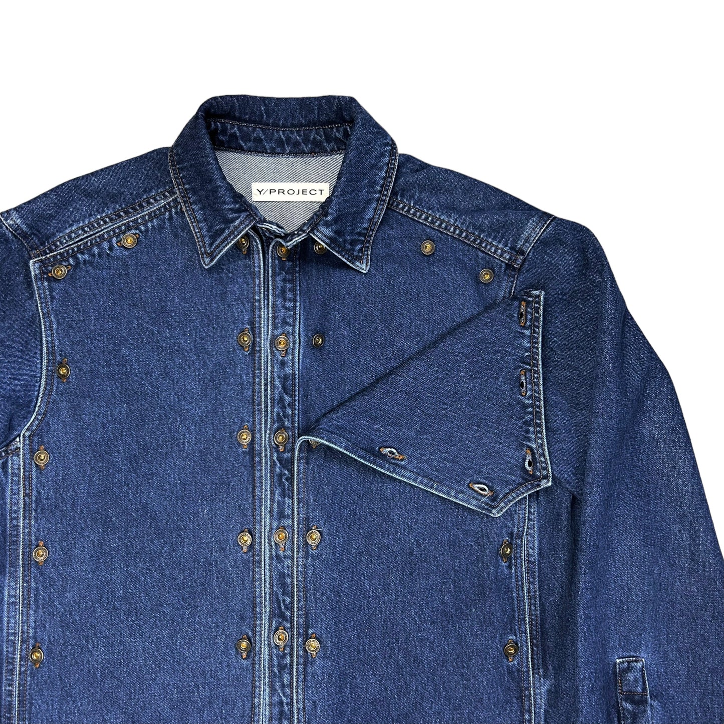 Y/Project Snap Panel Denim Shirt - AW22