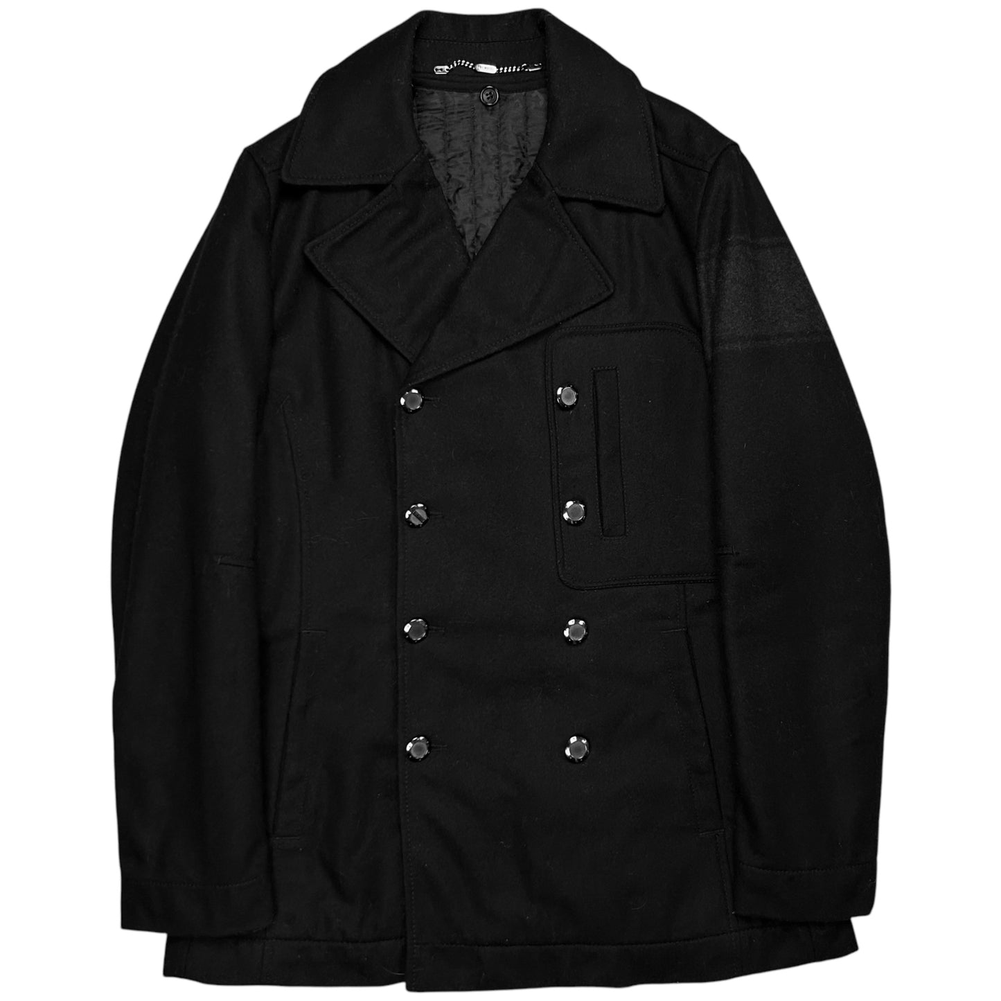 Dirk Bikkembergs Layered Double Breasted Wool Jacket