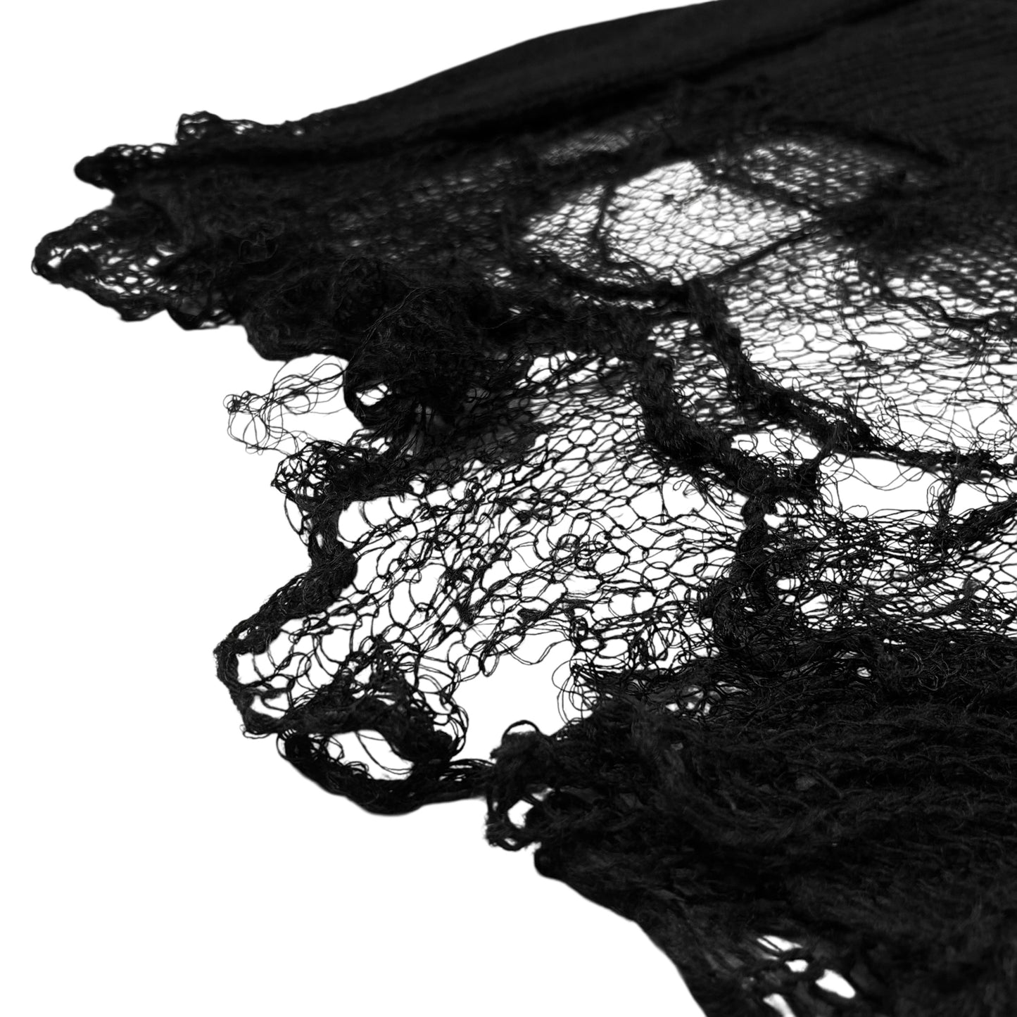 Ann Demeulemeester Destroyed Mohair Knit Sweater