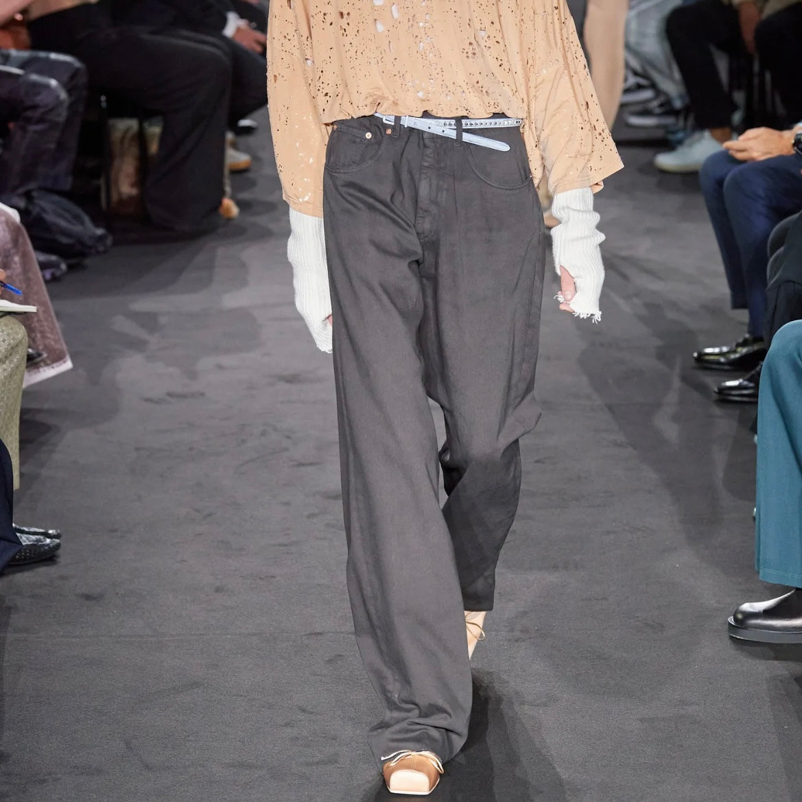 MM6 Maison Margiela Flared Rivet Jeans - SS23