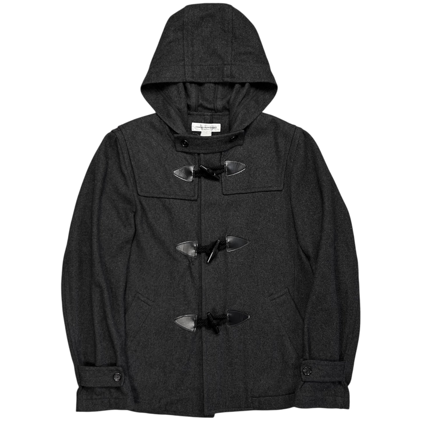 Comme des Garcons Shirt Hooded Duffle Wool Jacket - AW17