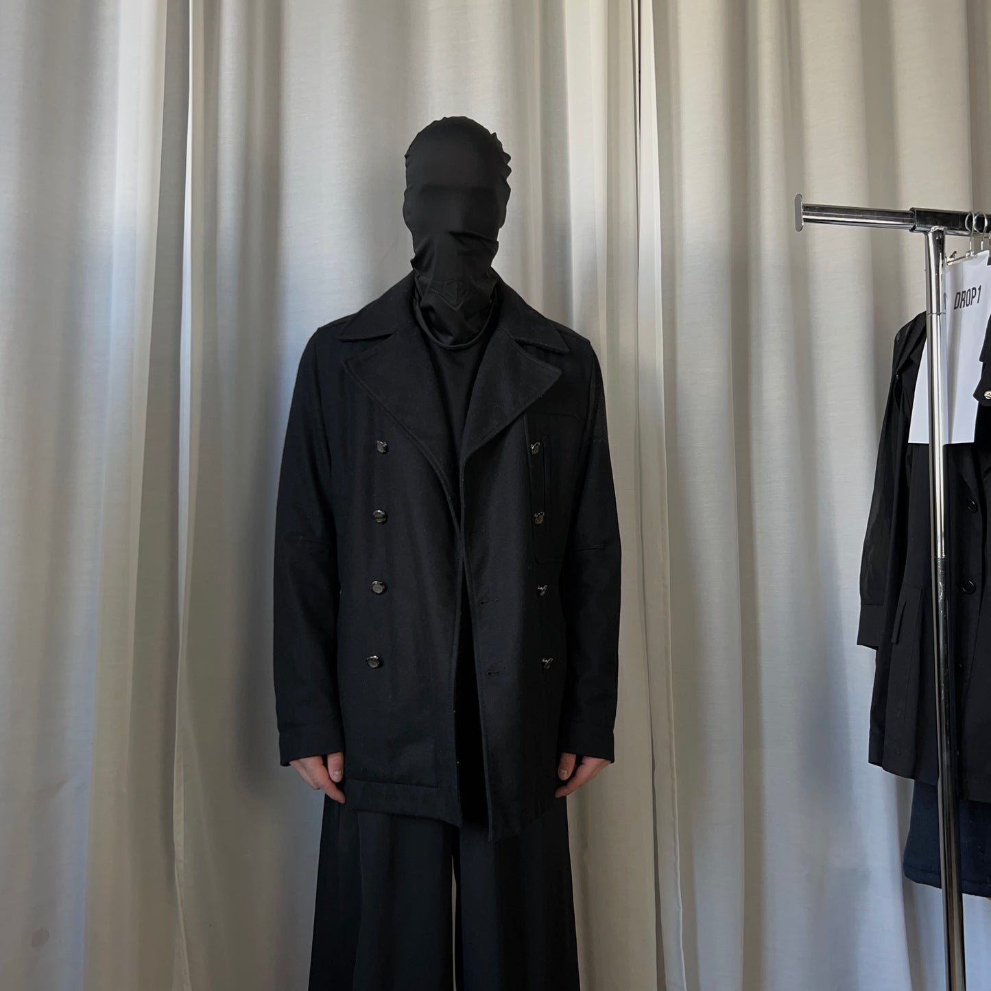 Dirk Bikkembergs Layered Double Breasted Wool Jacket