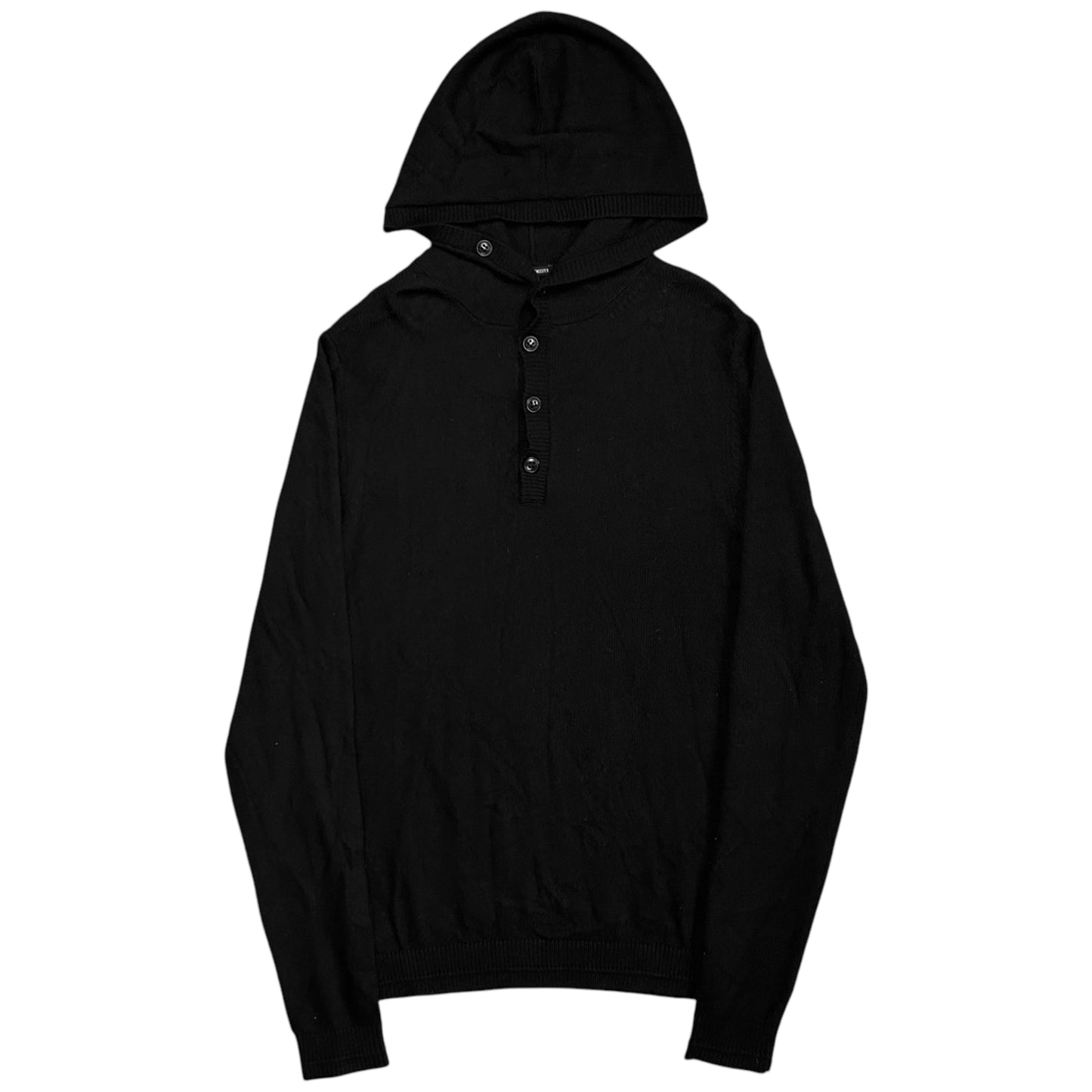 Ann Demeulemeester Buttoned Cashmere Hoodie