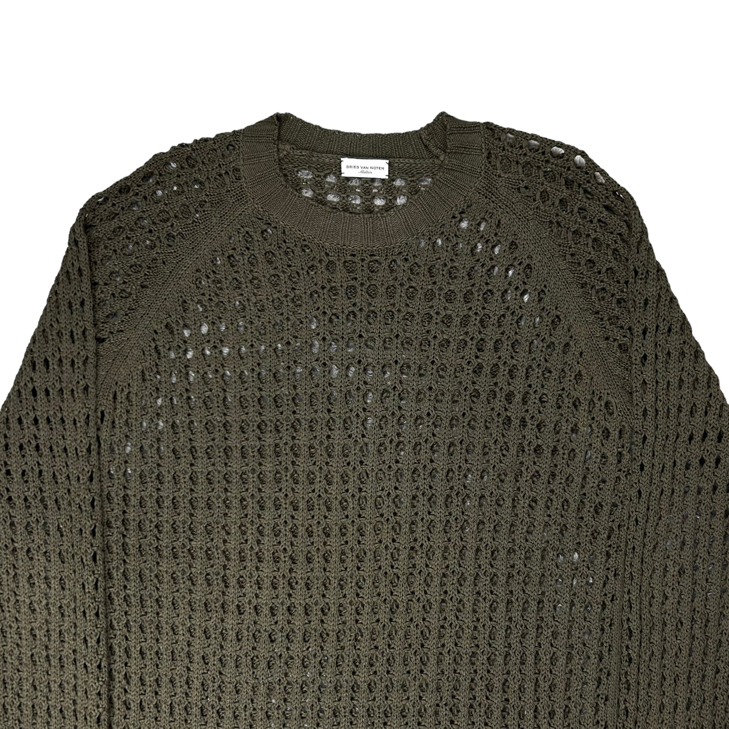 Dries Van Noten Open Fisherman Knit Sweater