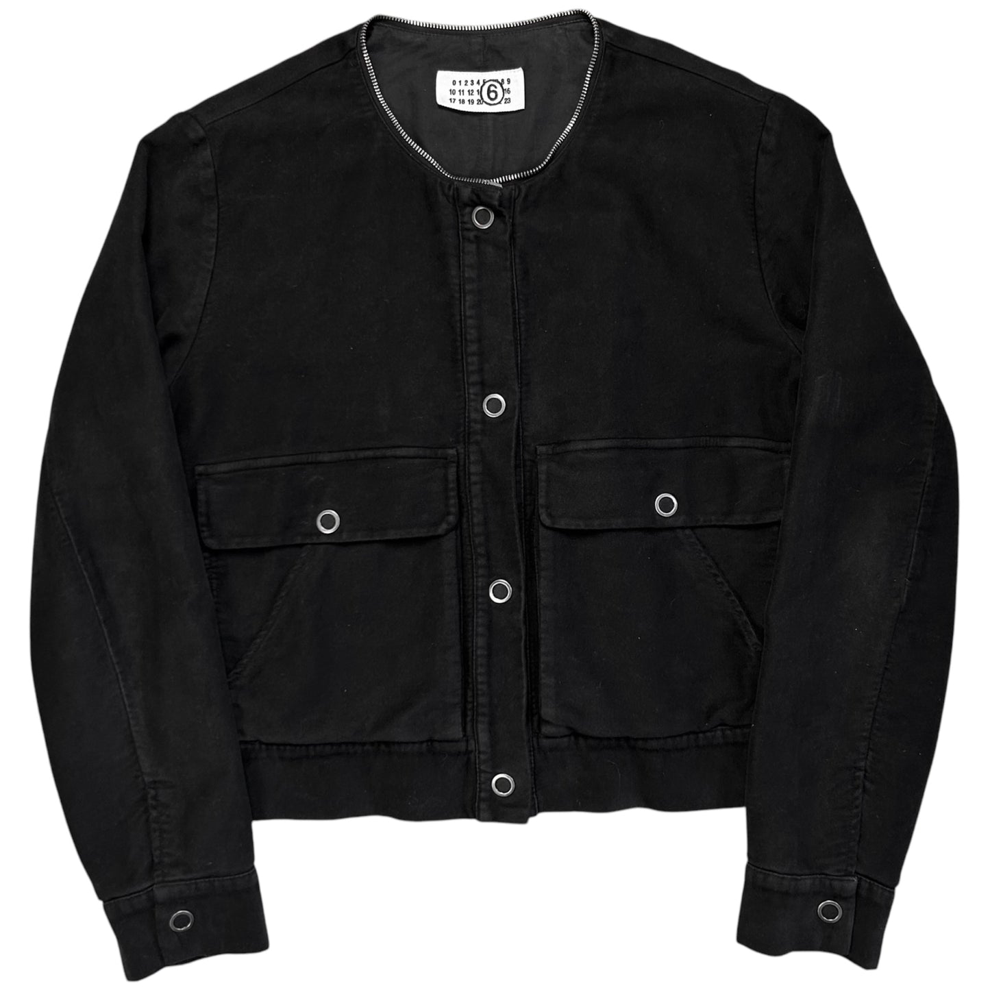 Maison Martin Margiela Zipped High Neck Snap Bomber Jacket - AW05