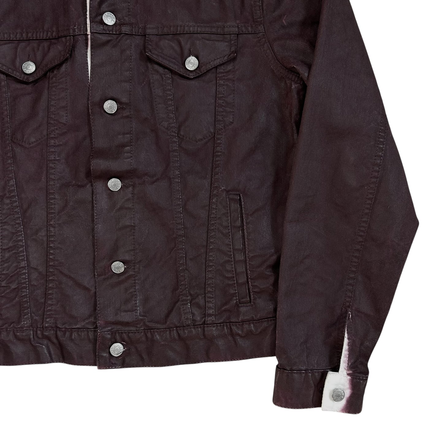 Dries Van Noten Waxed Over Dye Trucker Jacket - AW14