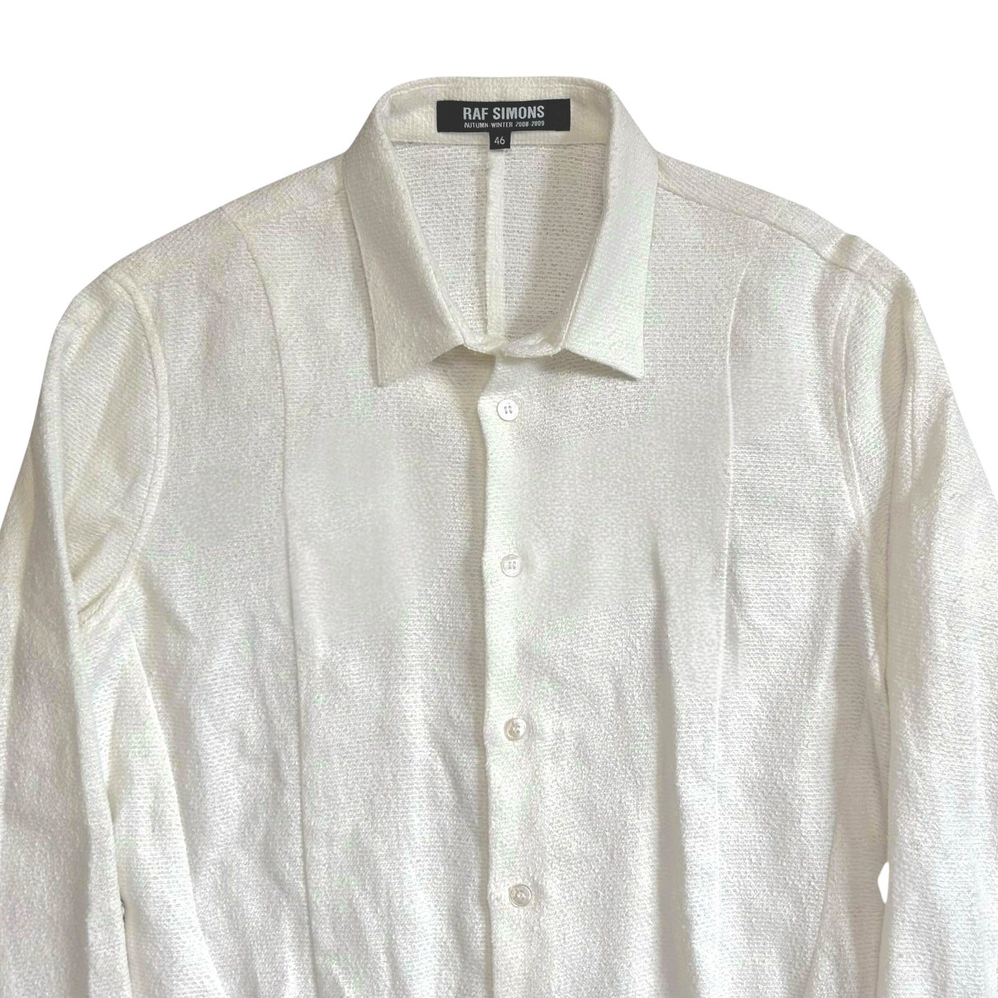 Raf Simons Panelled Crepe Shirt - AW08