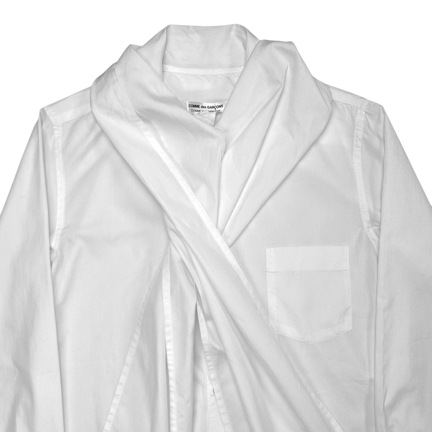 Comme des Garcons Collar Scarfed Shirt
