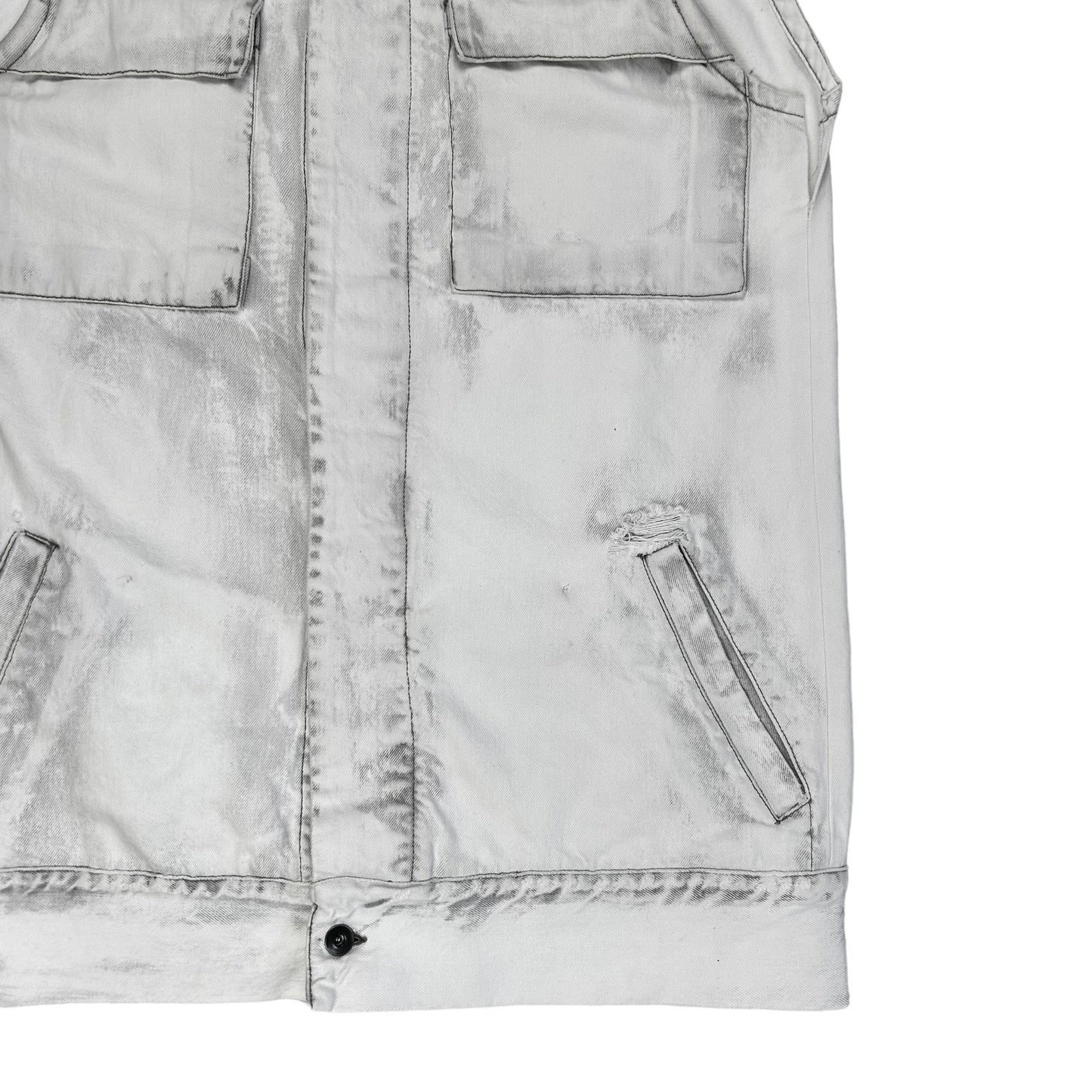 Rick Owens DRKSHDW Dyed Trucker Vest