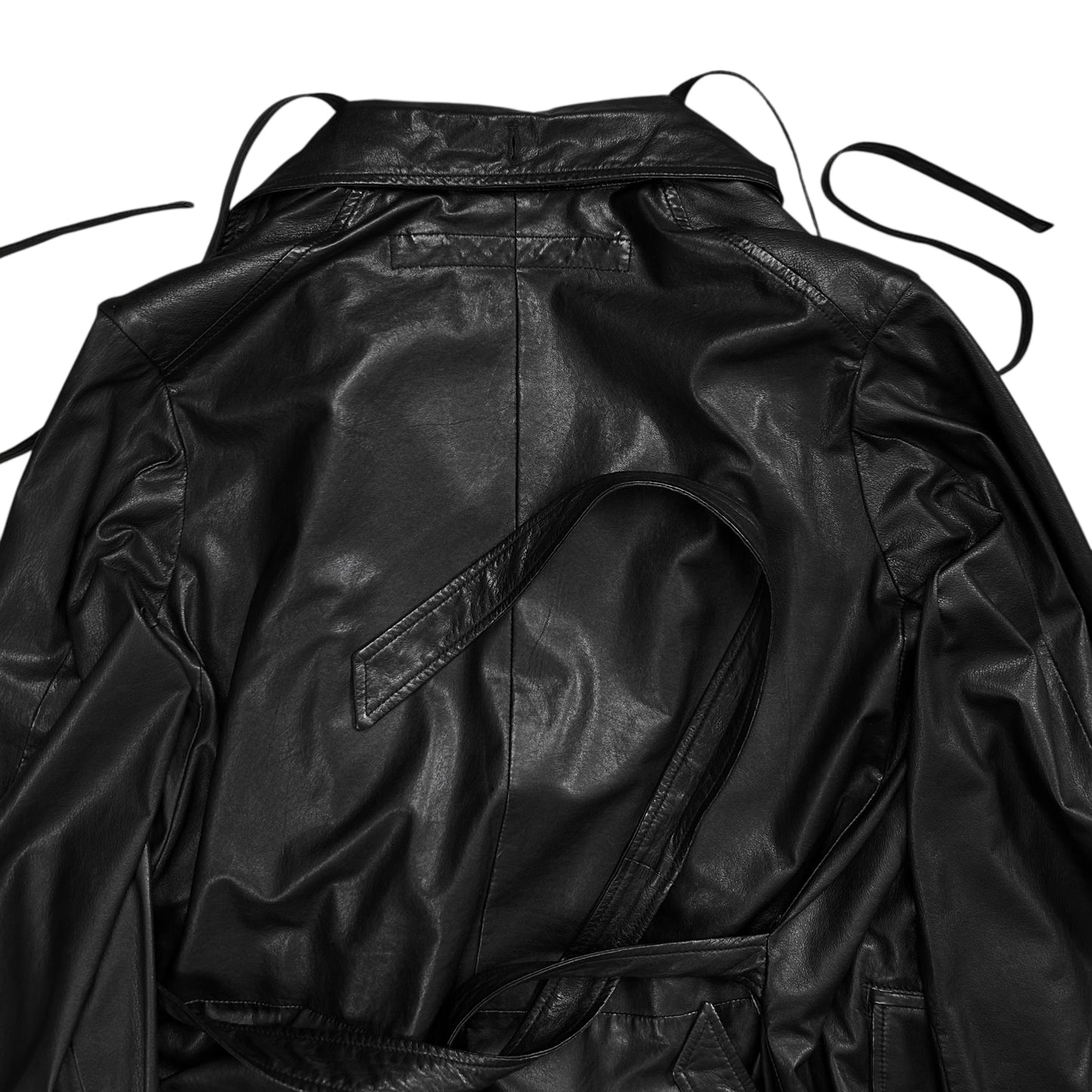 Ann Demeulemeester Bondage Multi Breasted Leather Jacket - AW10