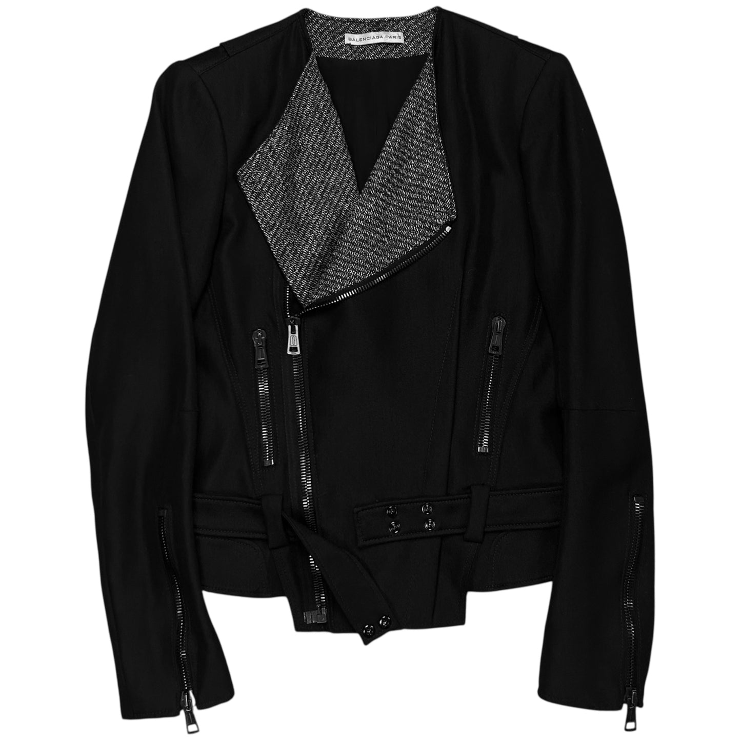 Balenciaga Multi Zip Bondage Belt Bomber Jacket - AW07