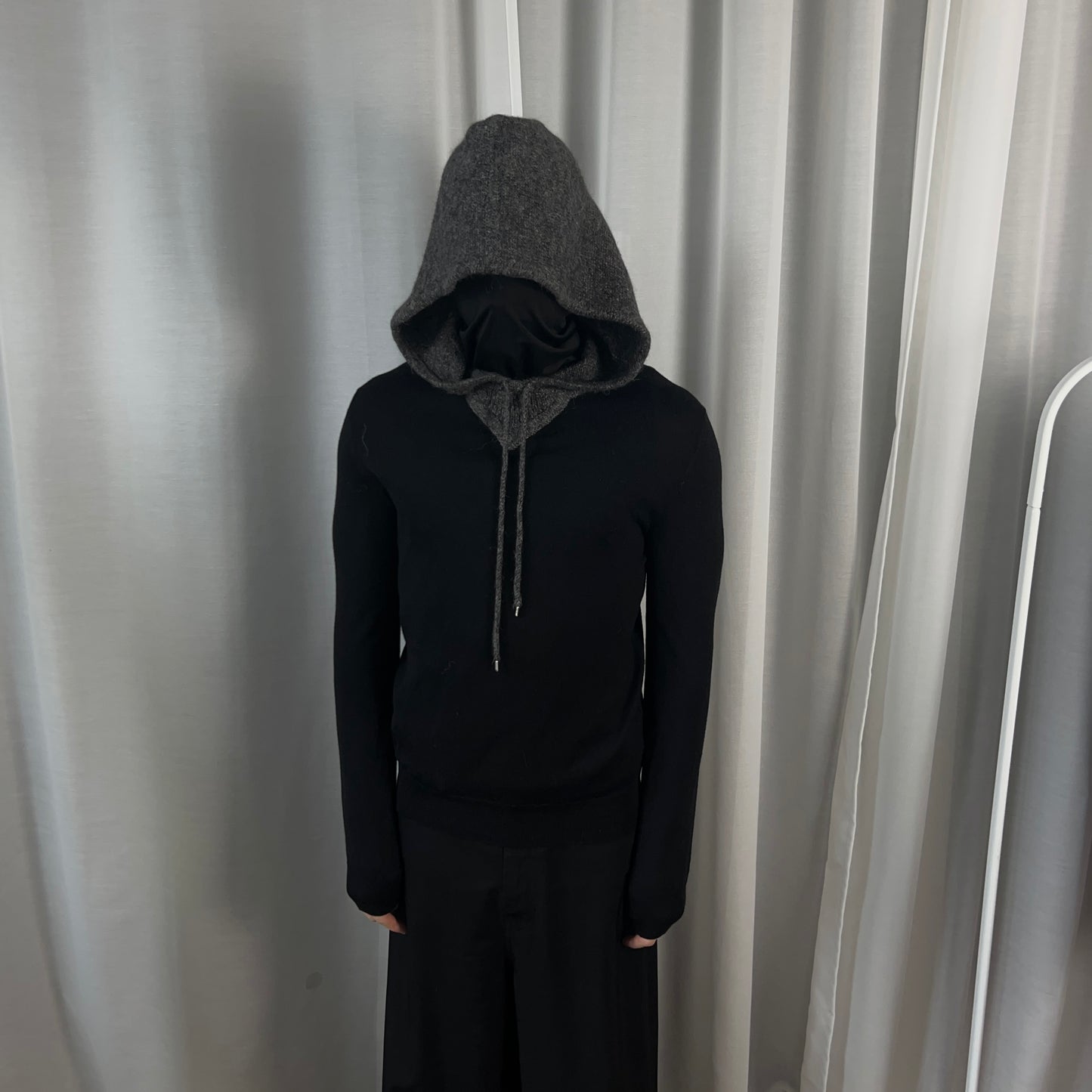 Dior Homme Contrasted Alpaca Knit Hoodie - AW14