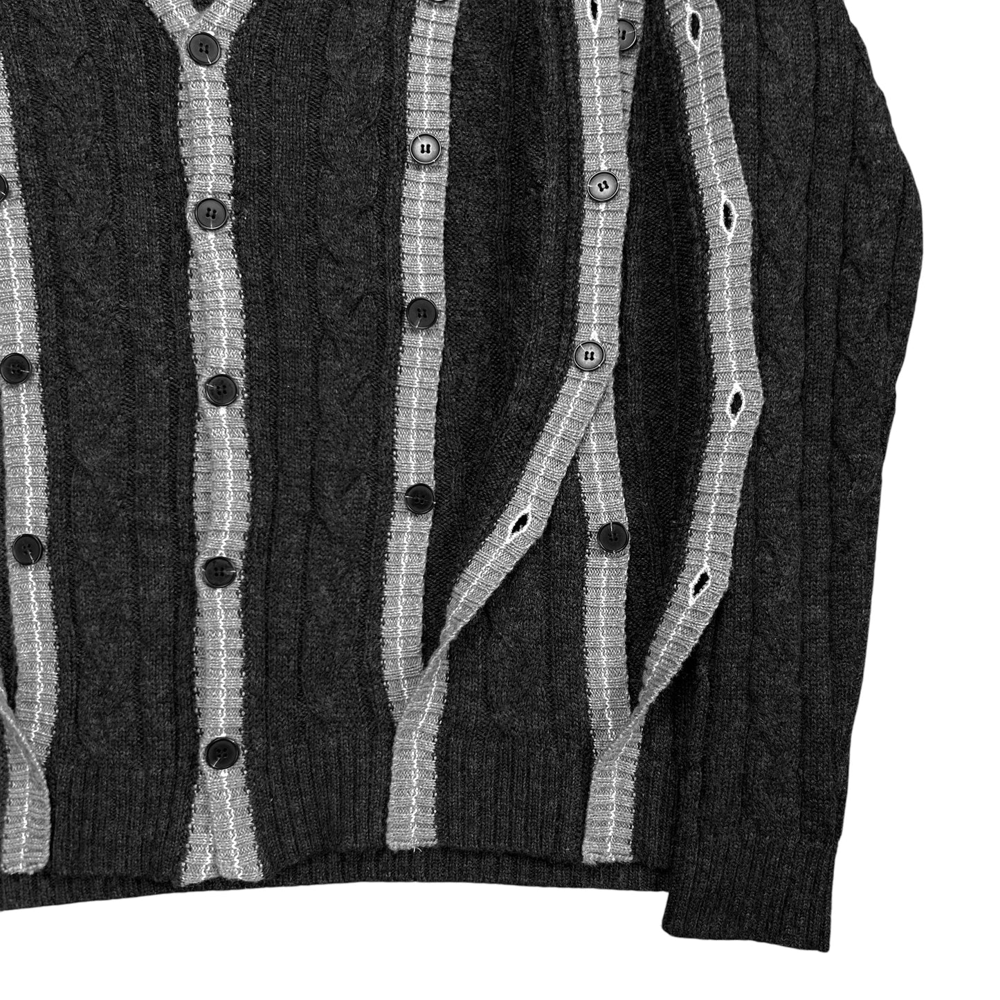 Y/Project Multi Button Stripe Knit Cardigan - SS23