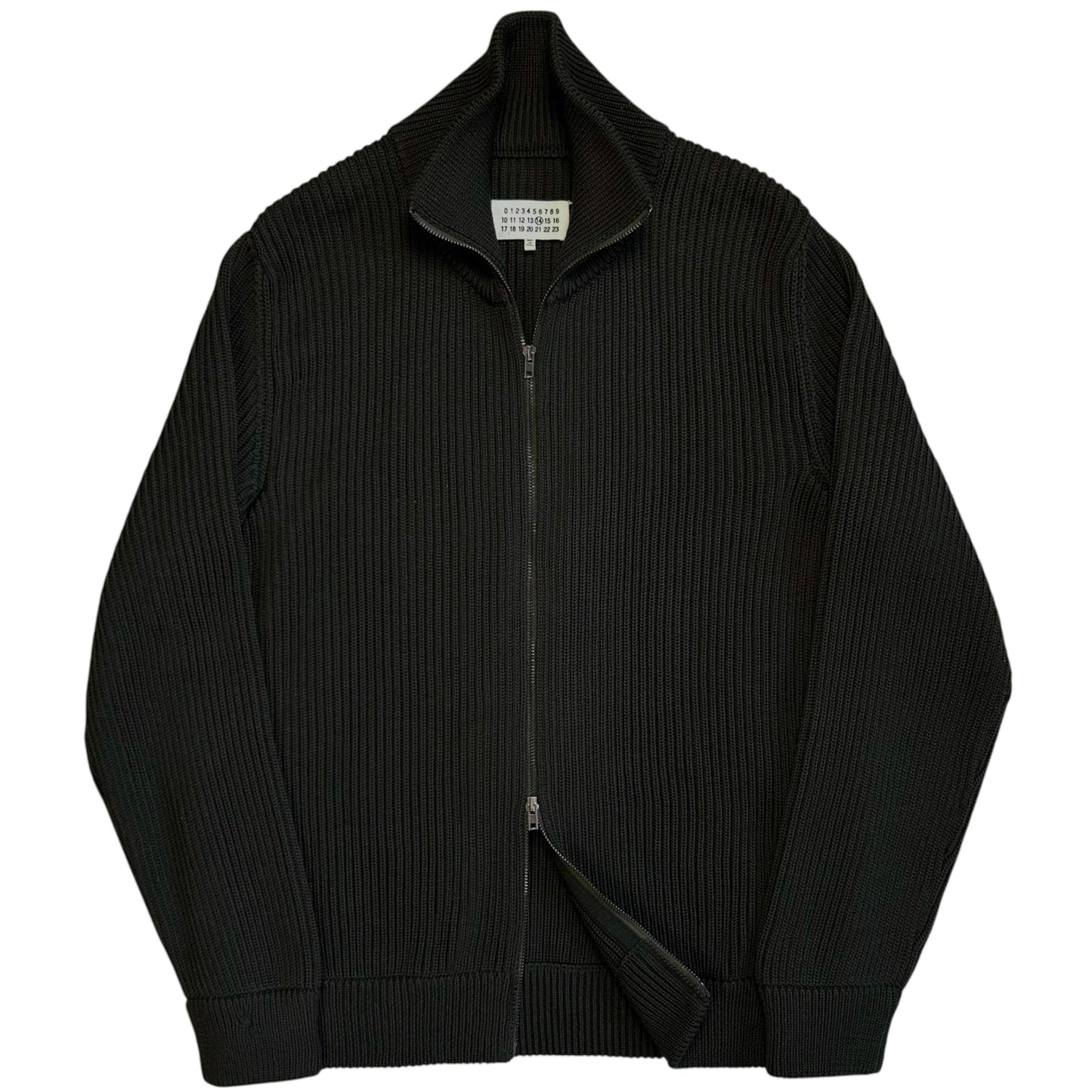 Maison Martin Margiela Heavy Rib Knit Zip Sweater - AW14