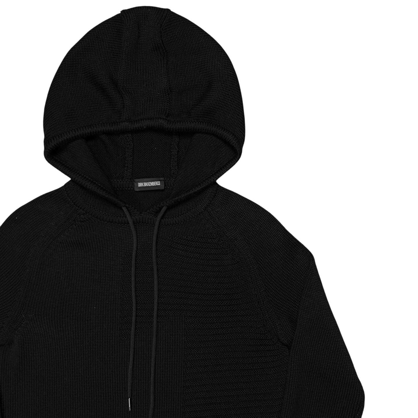 Dirk Bikkembergs Dual Textured Knit Hoodie