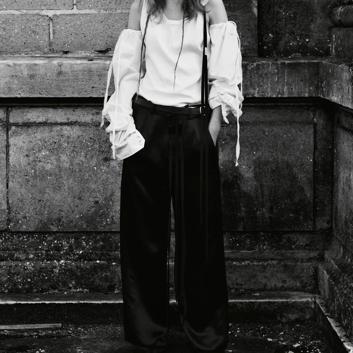 Ann Demeulemeester Anneke Comfort Satin Trousers - AW21
