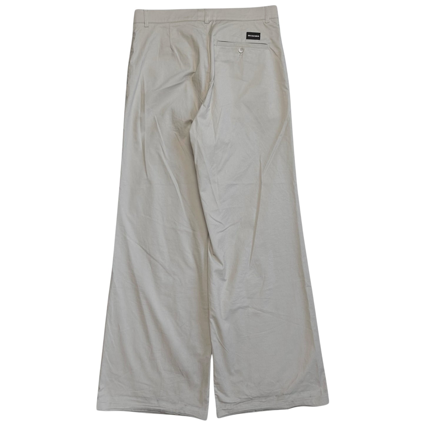 Balenciaga Wide Logo Tab Chino Trousers - SS18