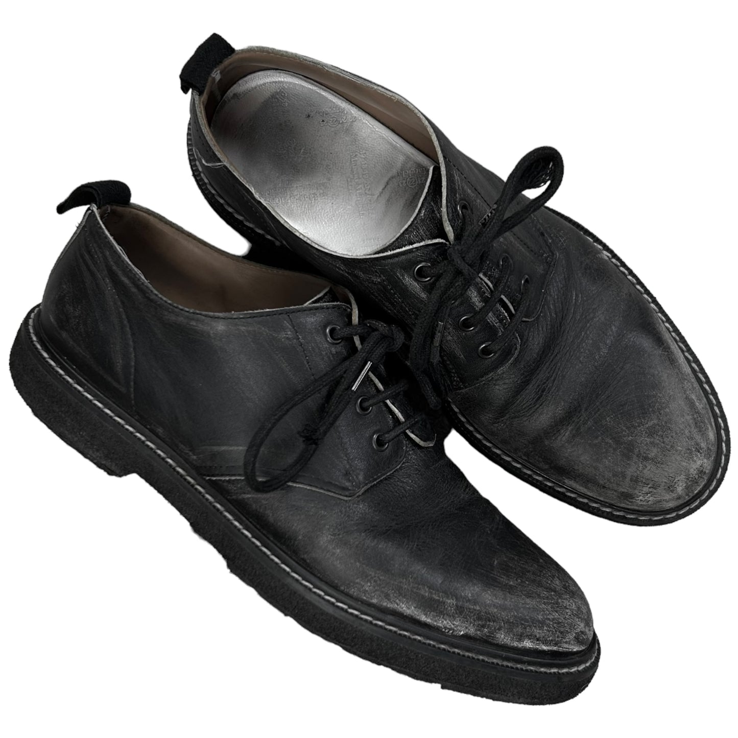 Maison Margiela Distressed Scratch Derbies - AW17
