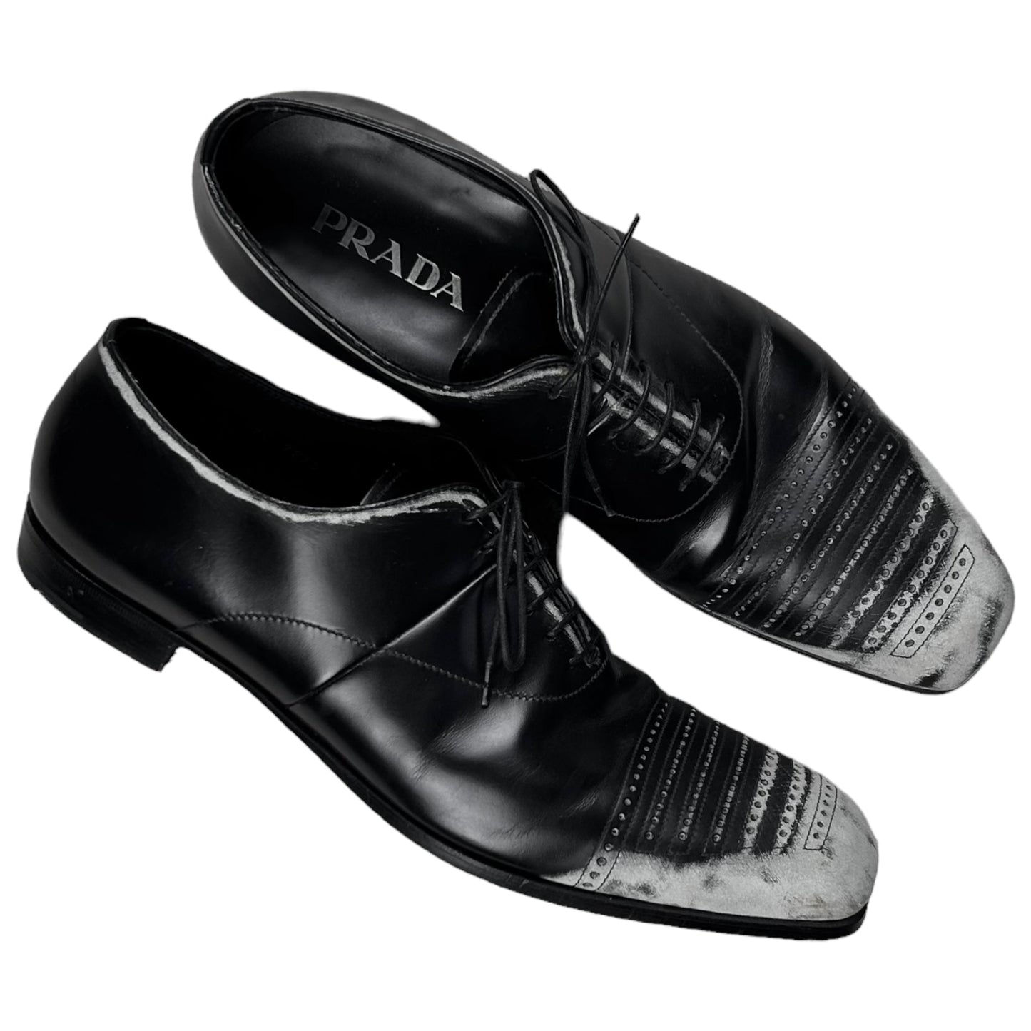Prada Distressed Toe Derbies - AW07