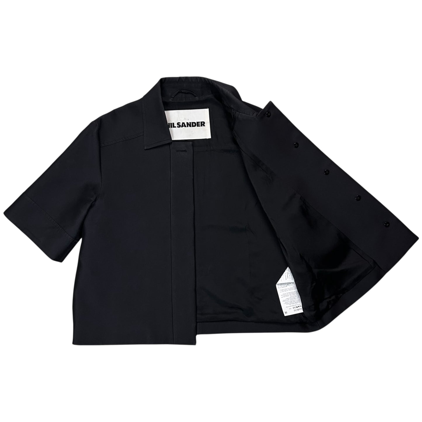 Jil Sander Cropped Silk Shirt Jacket - SS21