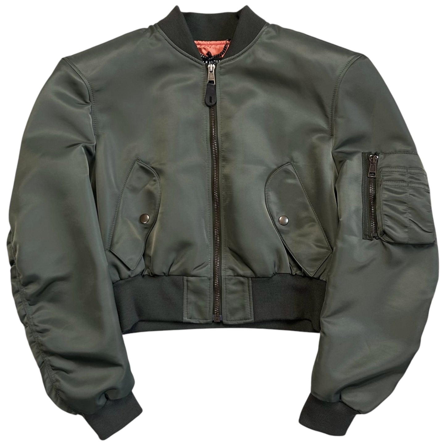 Balenciaga Padded Shoulders Runway Bomber Jacket - SS17