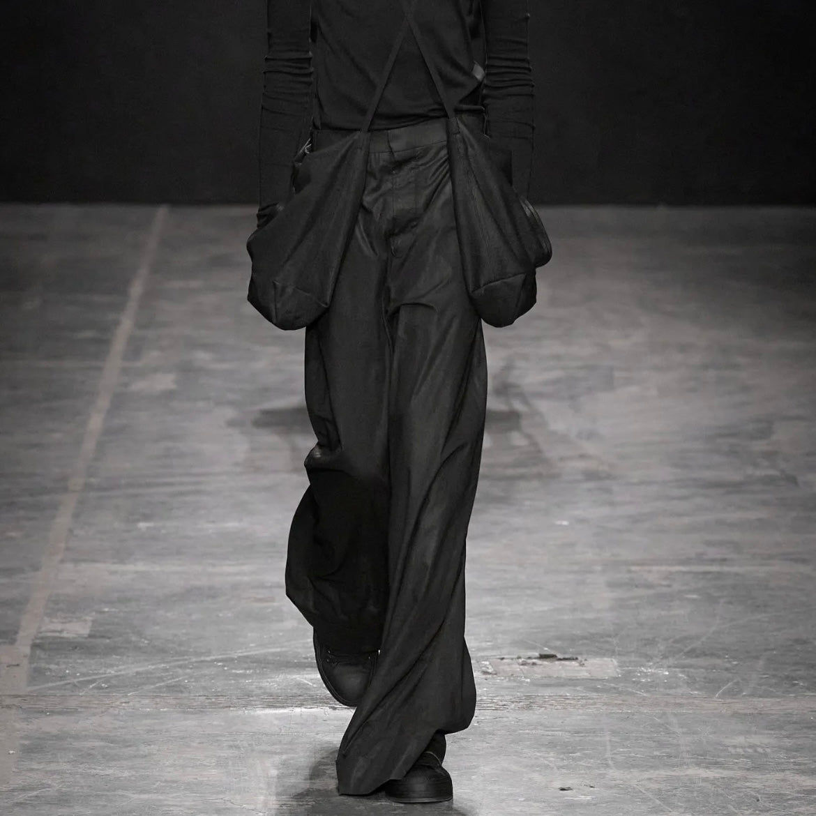 Ann Demeulemeester Waxed Bonne Sample Trousers - SS23