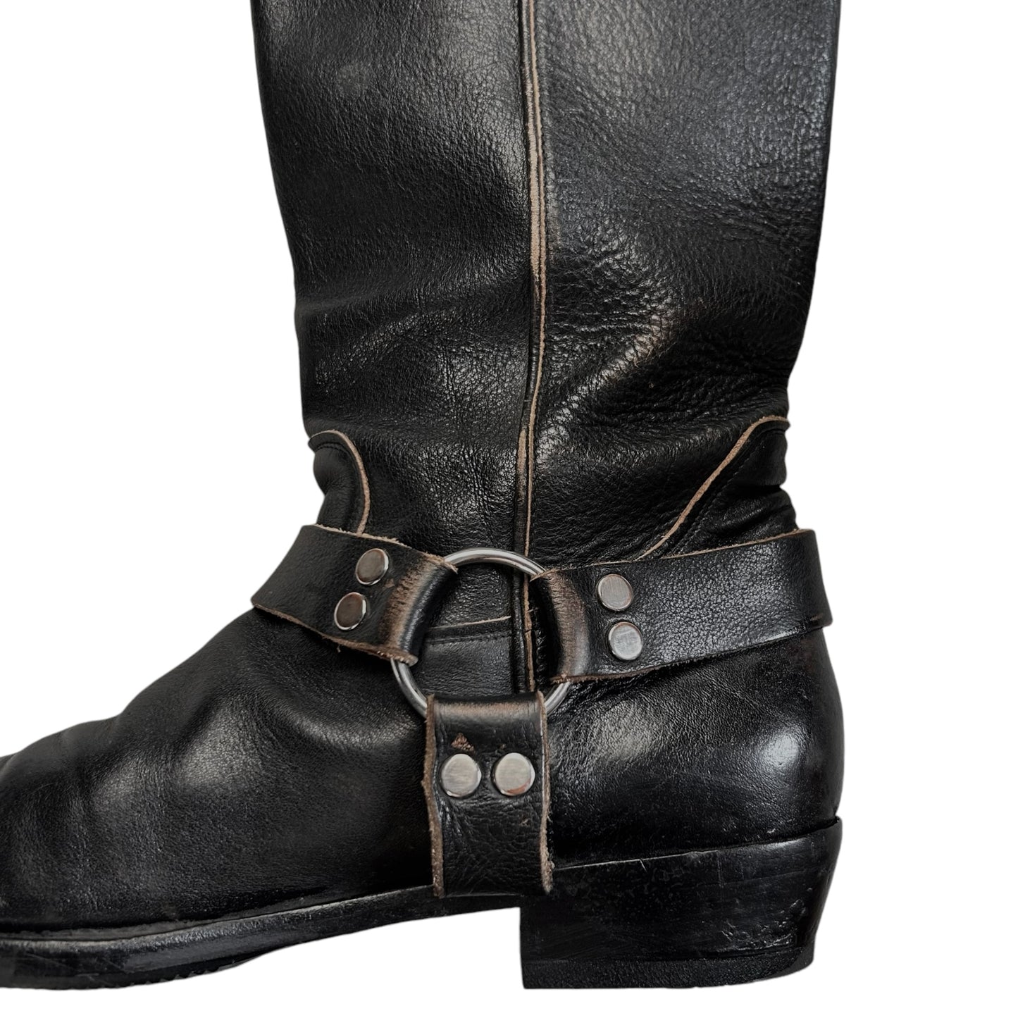 Balenciaga Distressed Harness String Western Boots