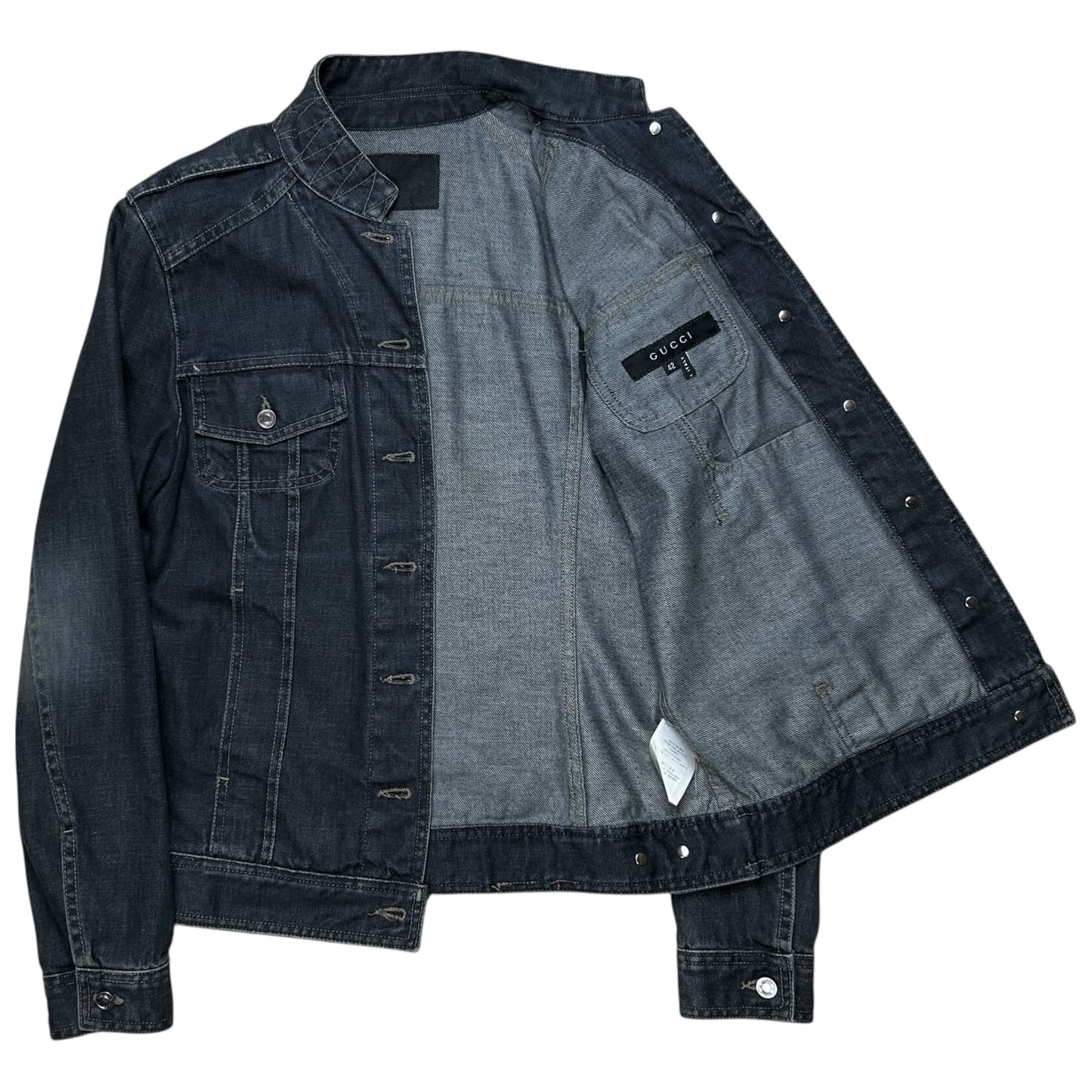 Gucci by Tom Ford Military Trucker Denim Jacket - SS02