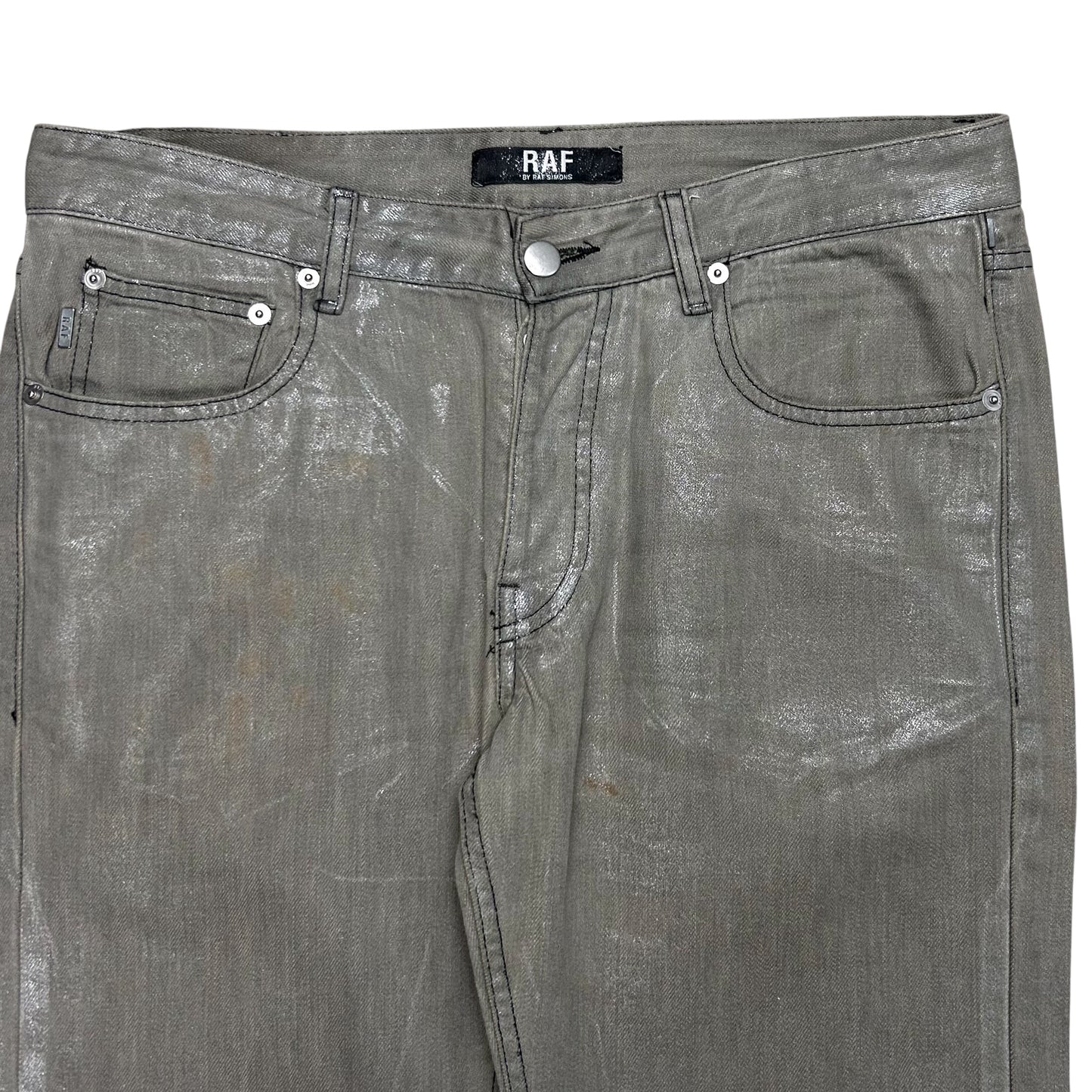 RAF by Raf Simons Waxed Slim Jeans
