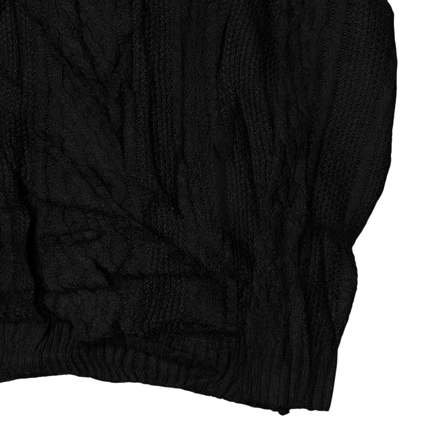 Comme des Garcons Shirt Distorted Web Cable Knit Sweater