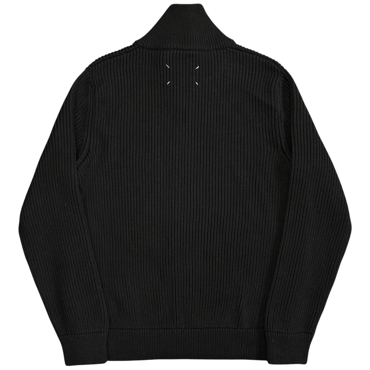 Maison Martin Margiela Heavy Rib Knit Zip Sweater - AW14