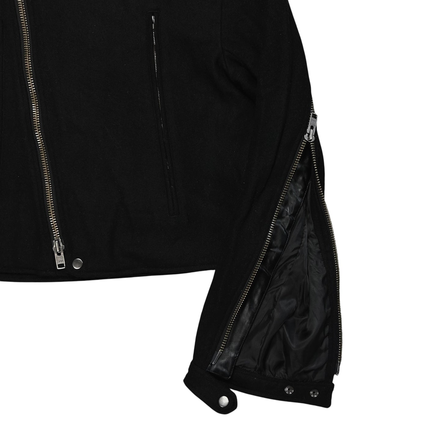 Yohji Yamamoto Pour Homme Back Zip Wool Bomber Jacket - AW14