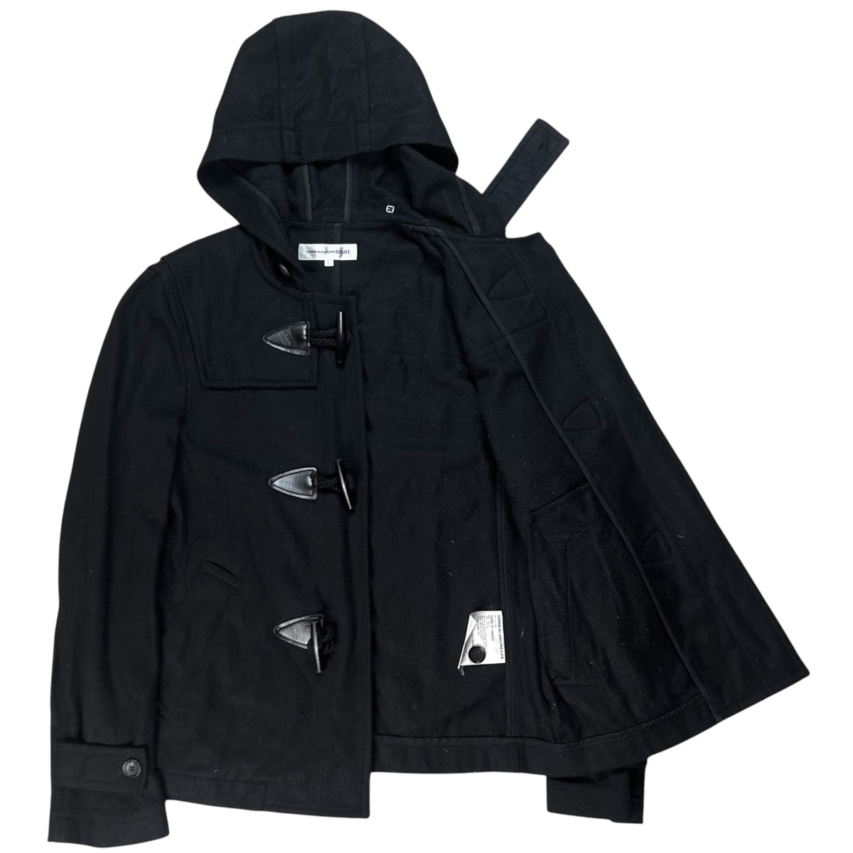 Comme des Garcons Shirt Hooded Duffle Wool Jacket - AW17