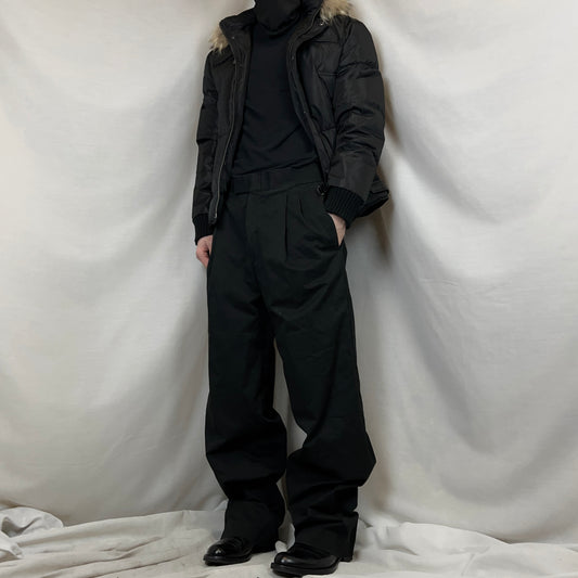 Gucci by Tom Ford Wide Dual Waist Belt Pants