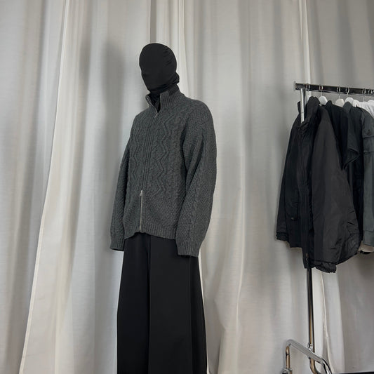 Dries Van Noten Cable Knit Zip Sweater