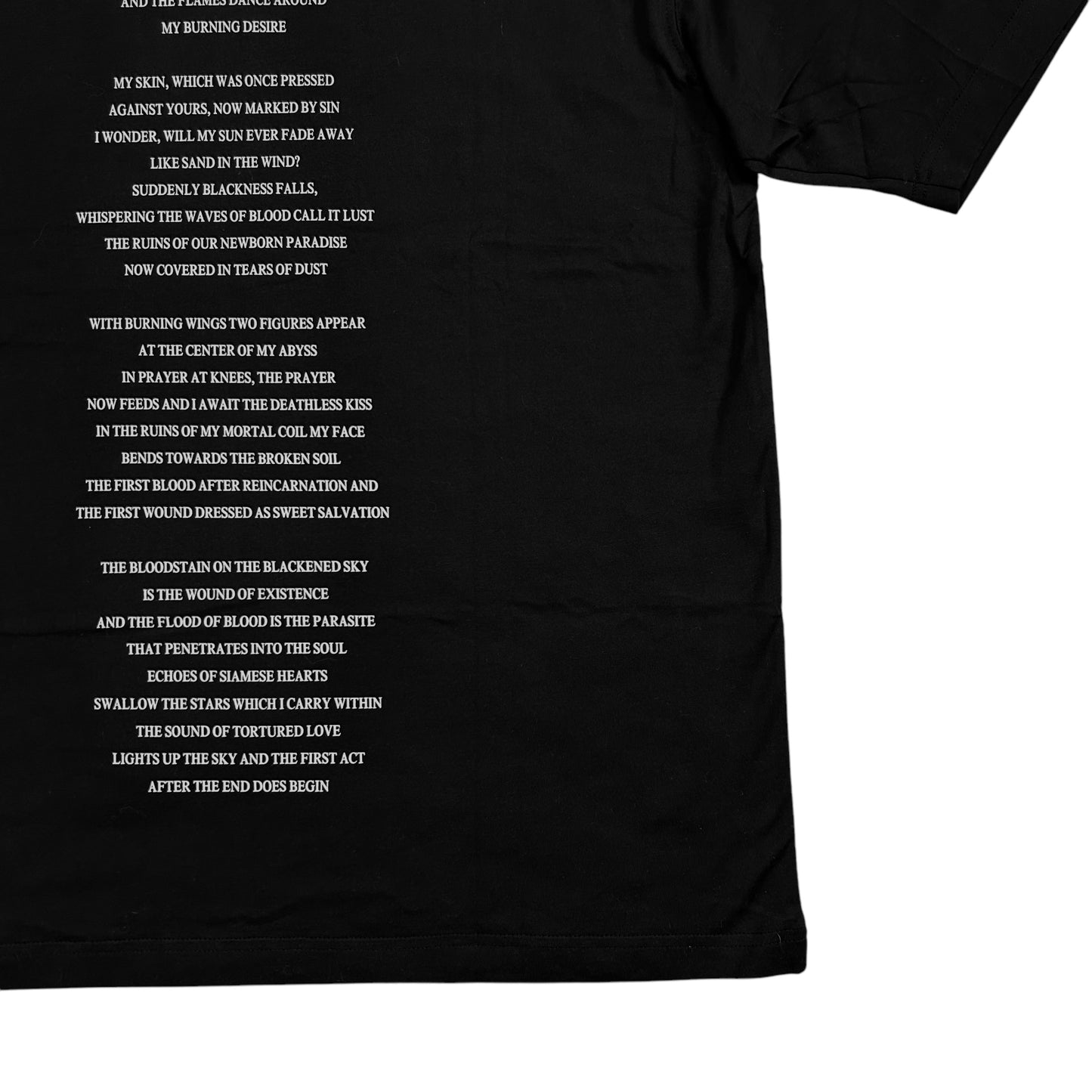Ann Demeulemeester Campaign Poem T-Shirt - AW24