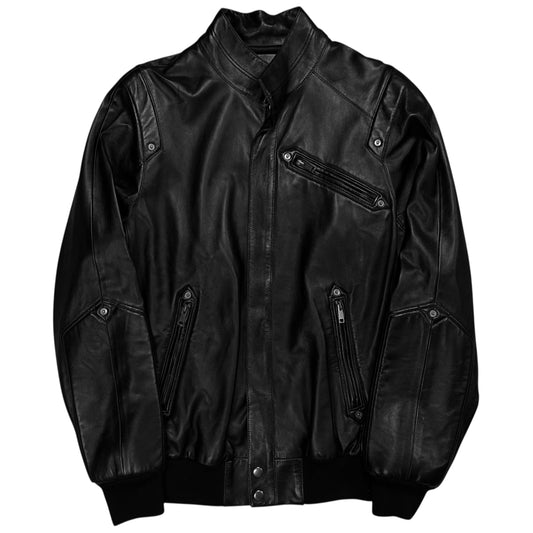 Givenchy Eyelet Stud Leather Bomber Jacket - AW13