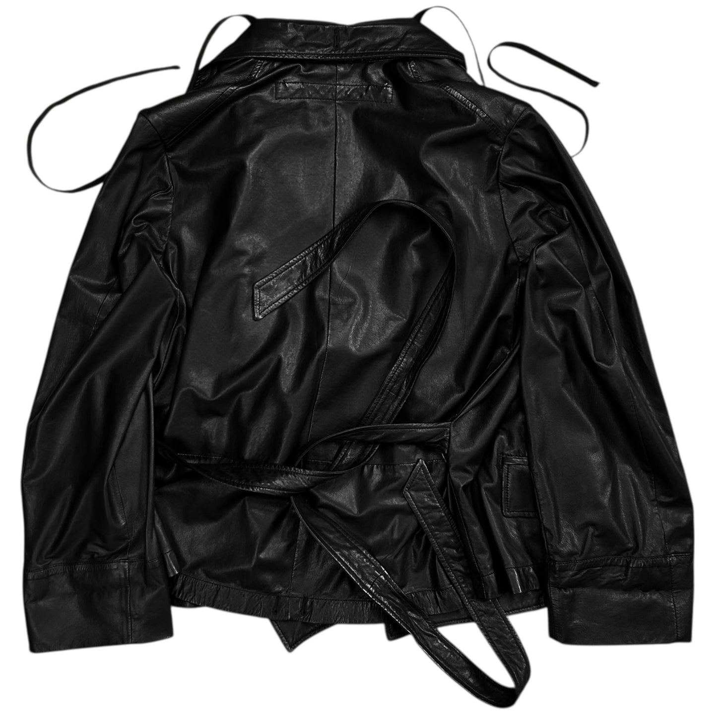 Ann Demeulemeester Bondage Multi Breasted Leather Jacket - AW10