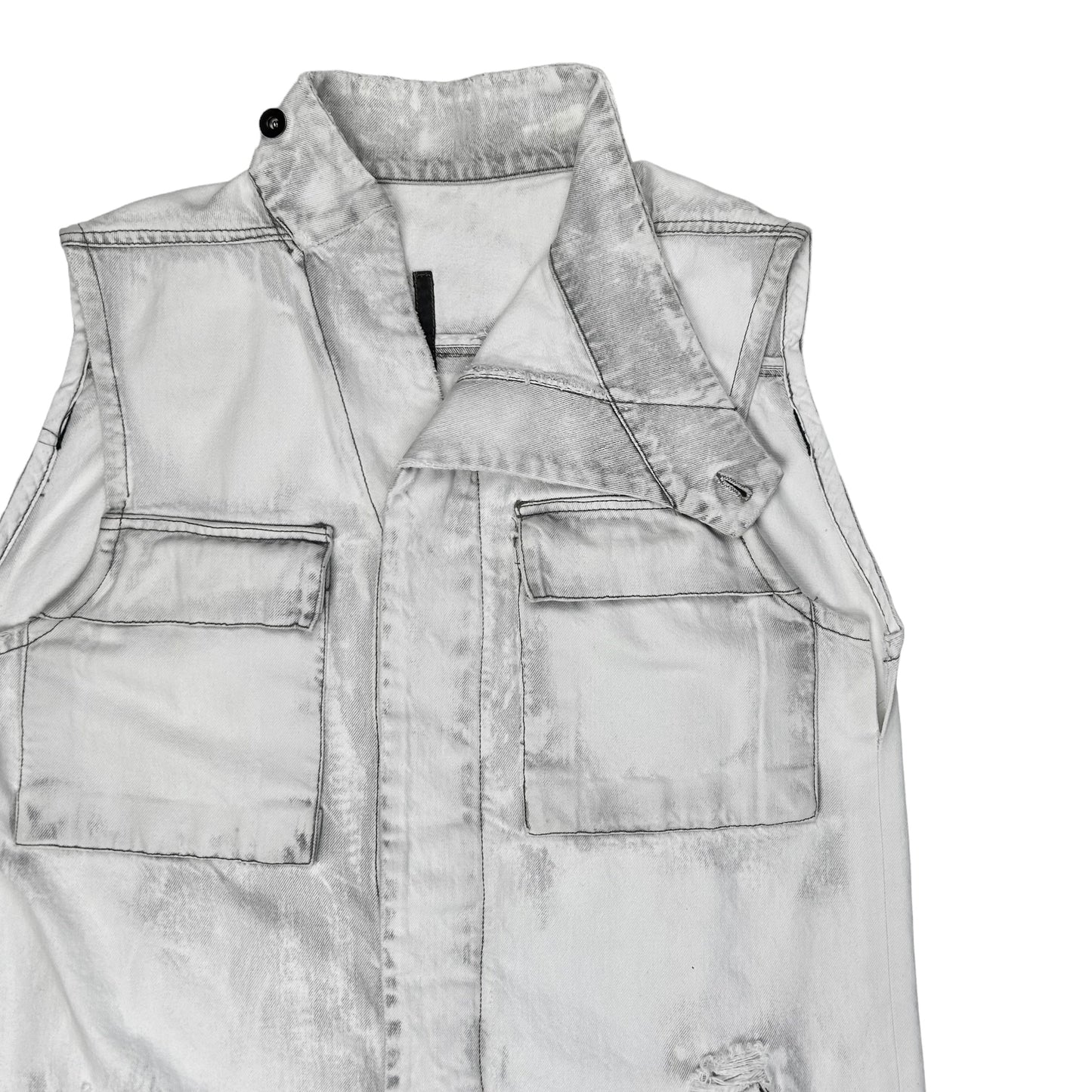Rick Owens DRKSHDW Dyed Trucker Vest