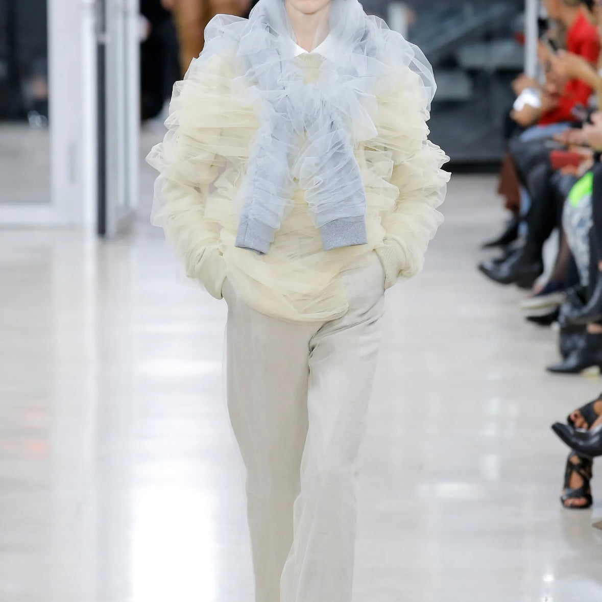 Y/Project Tulle Wrapped Sweater - SS18